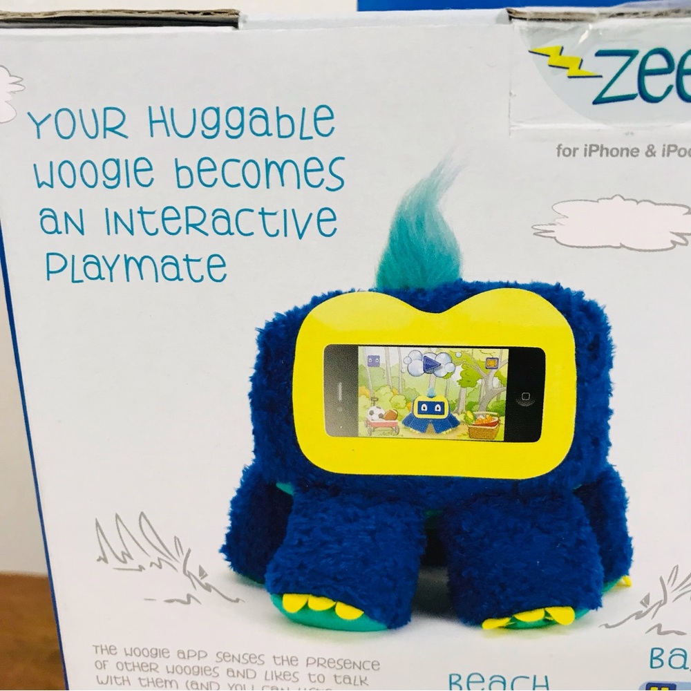 Woogie Plush Toy For iPhone And iPod Touch- Blue Zee - Picture 8 of 16